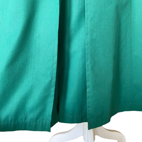 Vintage 1980s London Fog by Wamsutta Teal Trench Coat – Made in USA – Size 10P - Picture 16 of 16